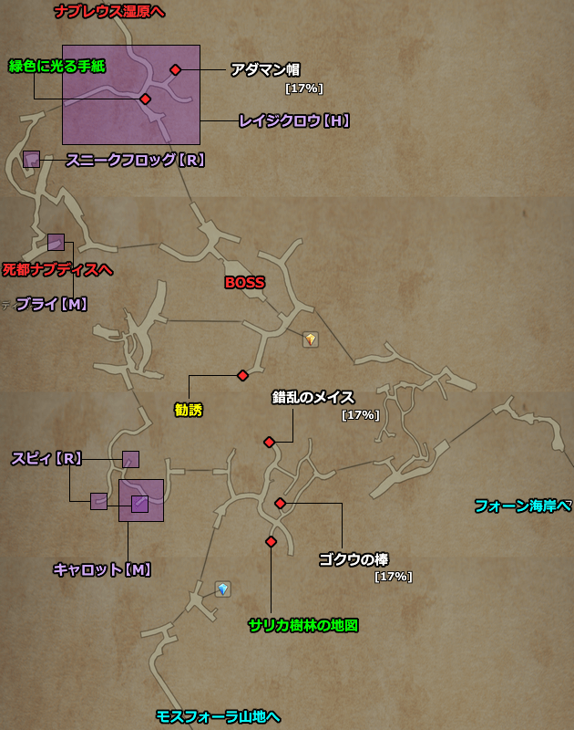 Ff12 サリカ樹林の攻略マップ ザ ゾディアック エイジ Ps4 Hd