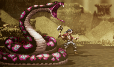 サブストーリー「砂漠に潜む影」のボス「巨大ヘビ」の画像